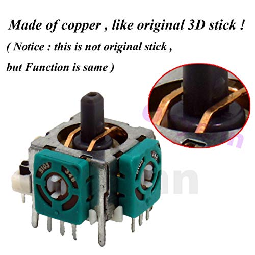 Onyehn 2-Pack 3D Analog Joystick Thumb Sticks Sensor Replacement for Microsoft Xbox 360 Wireless Controller with T8 Torx Screwdriver Repair Kits Parts - Image 3