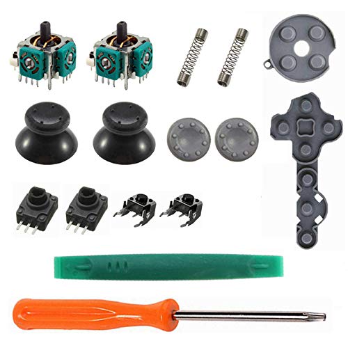Onyehn 2-Pack 3D Analog Joystick Thumb Sticks Sensor Replacement for Microsoft Xbox 360 Wireless Controller with T8 Torx Screwdriver Repair Kits Parts - Image 1