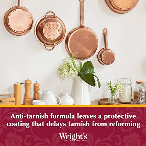 Wright's Copper and Brass Cream Cleaner - Gently Cleans and Removes Tarnish Without Scratching, 8 Ounce (Pack of 6) - Image 4