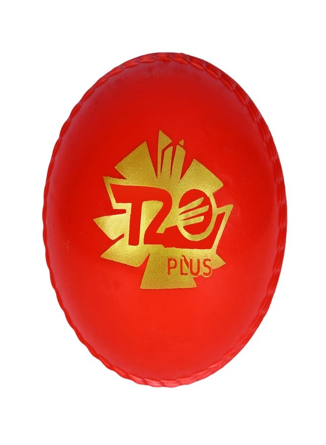 RASCO T20 Plus Cricket Tennis Ball, Red, High Bounce - Image 1