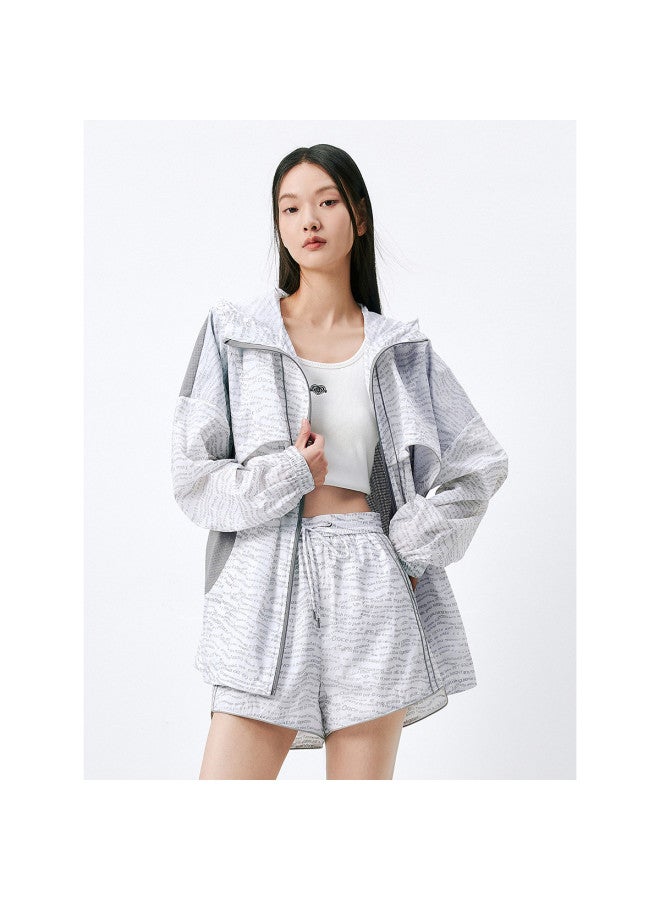 Waxbird Summer Loose Hooded Drop Shoulder Sleeve Jacket For Women - Image 2