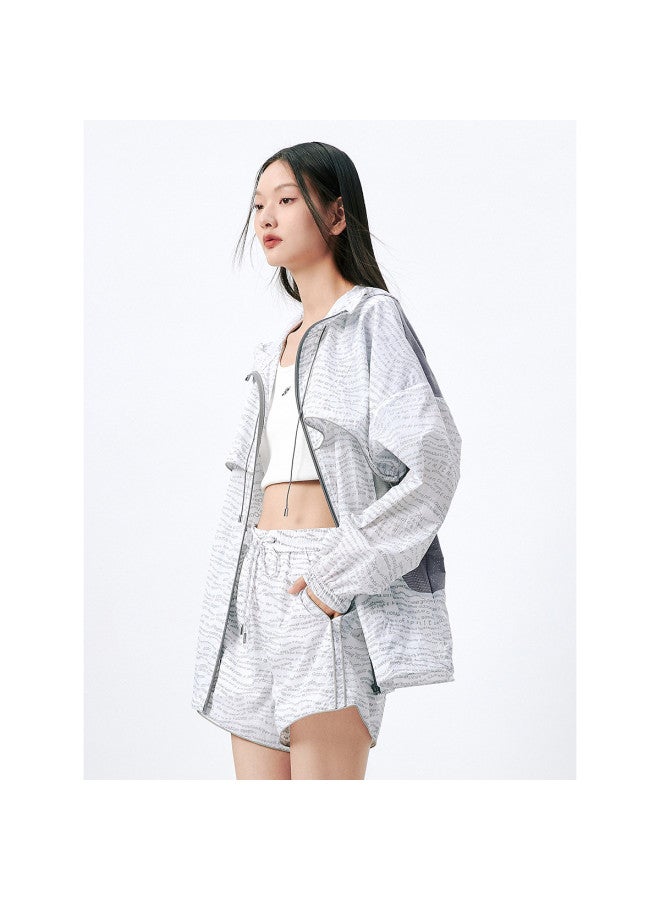 Waxbird Summer Loose Hooded Drop Shoulder Sleeve Jacket For Women - Image 3