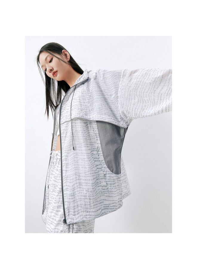 Waxbird Summer Loose Hooded Drop Shoulder Sleeve Jacket For Women - Image 5