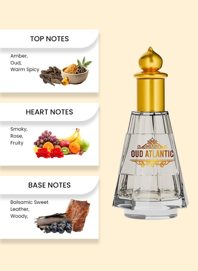 Atlantic Oud Atlantic 25 ML Bold Winter Blend with Deep Resin, Spice, and Leather Layers - Image 2