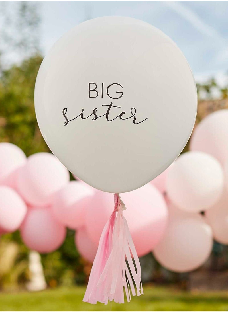 Ginger Ray Big Sister Balloon - White - Image 1