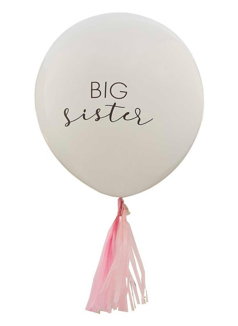 Ginger Ray Big Sister Balloon - White - Image 3