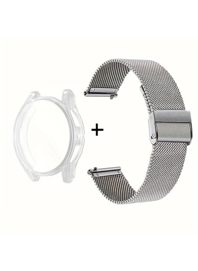 Transparent Silvery Case for Samsung Galaxy Watch 4 40mm Protective Cover - Image 1