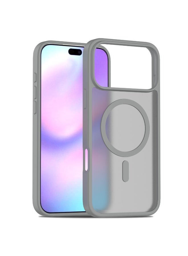 NIBEMINENT Silicone Magnetic Absorption Simple Protection Case With Magsafe For iPhone 14, Dark Gray