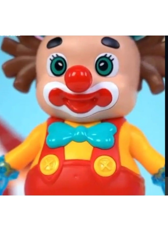 TOY GARDEN Battery Operated Dancing Clown Toy – Fun Performance with Lights and Sound  - Image 2