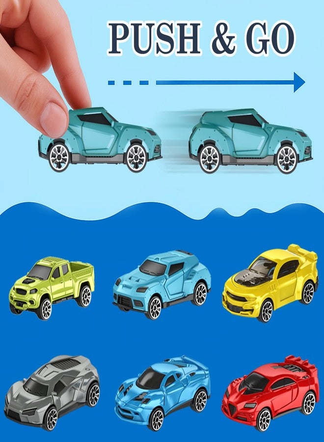 Frontoytall Dinosaur Race Track Car Catapult Toy Set, 360° Rotating Loop and Launcher Includes 6 Die-cast Vehicles and Track Accessories, Educational Action Playset Gift for Kids Toddlers Boys Age 3+ - Image 4