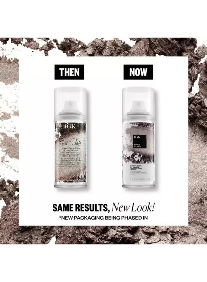 iGK FIRST CLASS Charcoal Detox Dry Shampoo Travel | Volume + Soothes Scalp + Balance Oil | Vegan + Cruelty Free | 2 Oz - Image 2