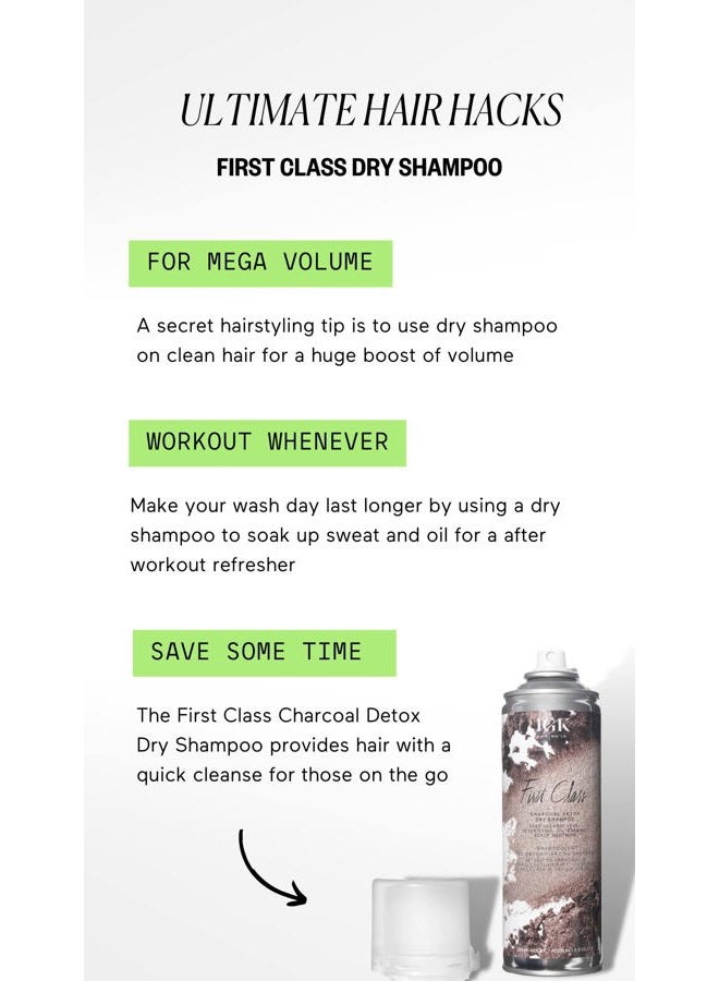 iGK FIRST CLASS Charcoal Detox Dry Shampoo Travel | Volume + Soothes Scalp + Balance Oil | Vegan + Cruelty Free | 2 Oz - Image 3