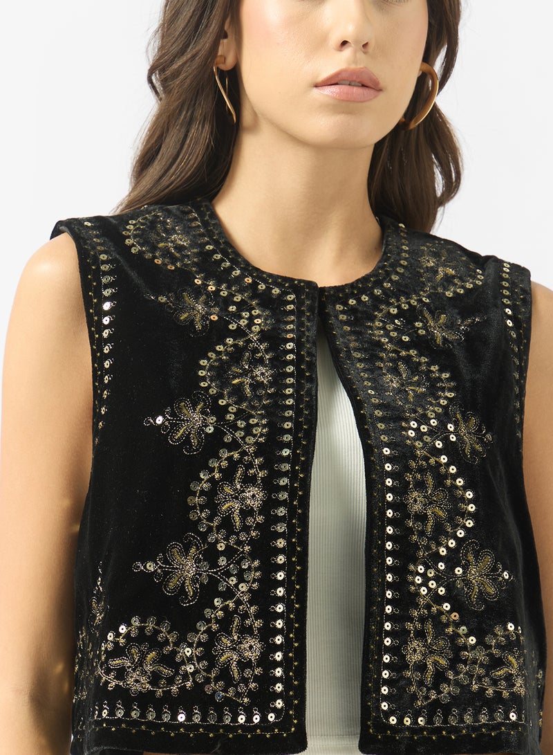 Ginger Embellished Boho Vest Top - Image 3