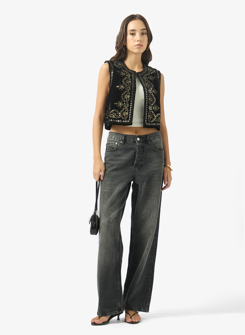 Ginger Embellished Boho Vest Top - Image 4