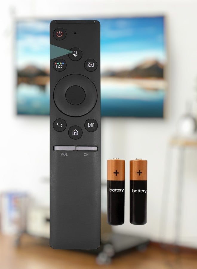 HuHa BN59-01298H RMCSPN1AP1 Replaced Voice Remote fit for Samsung TV Q6FN Q7FN Q8FN QLED Smart 4K UHD TV QN55Q7CNAF QN55Q7FNAF QN55Q8FNBF QN65Q6FNAF QN65Q8FNBF QN75Q6FNAF QN82Q6FNAF QN82Q65FNF with battery - Image 1