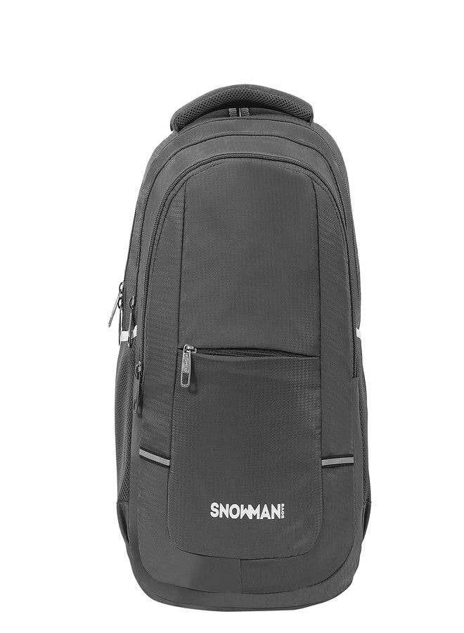 SNOWMAN Bag for Regular Use Stylish Polyester Bagpack for Office and Collage Use Comfortable and Stylish Dark Grey Bag - Image 1