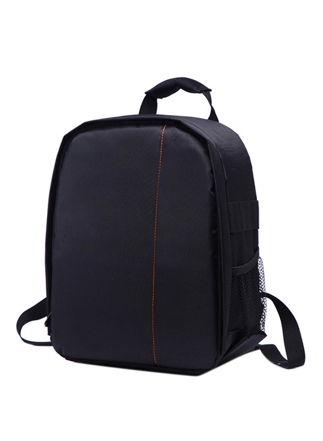 Loquat Nylon DSLR Camera Backpack With Rain Cover Black  - Image 1