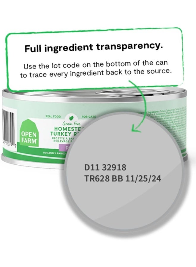 Open Farm Homestead Turkey Pate Wet Cat Food - 150G - Image 2