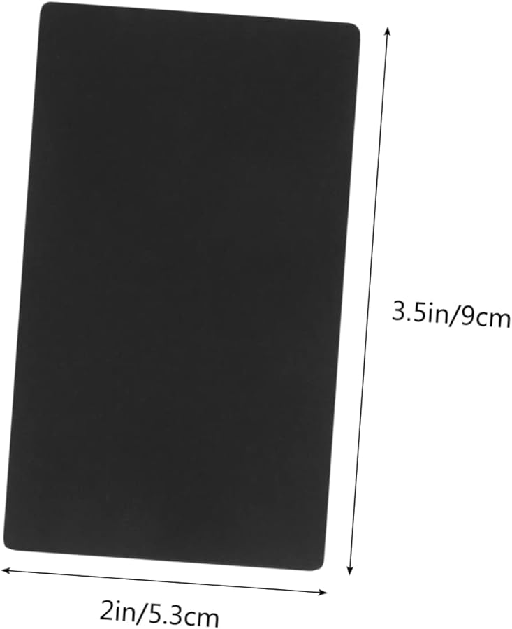 ألواح مذكرة كرافت سوداء بأسلوب ريترو 100 قطعة بطاقات فارغة لملاحظات التهنئة DIY ولصنع القصاصات - Image 3