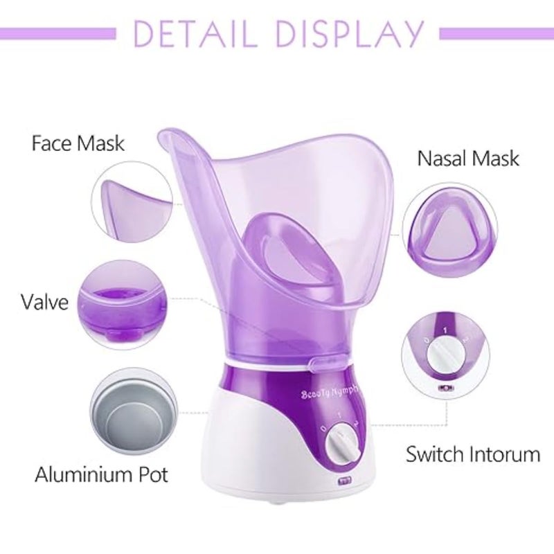 ZAMZIN Beauty Spa Moisturizing Facial Steamer Transformative Skincare Innovation for Radiant, Youthful Skin Face Steamer for Facial Deep Cleaning Home Facial Sauna Spa Sinuses Humidifier - Ultimate Home Spa - Image 3