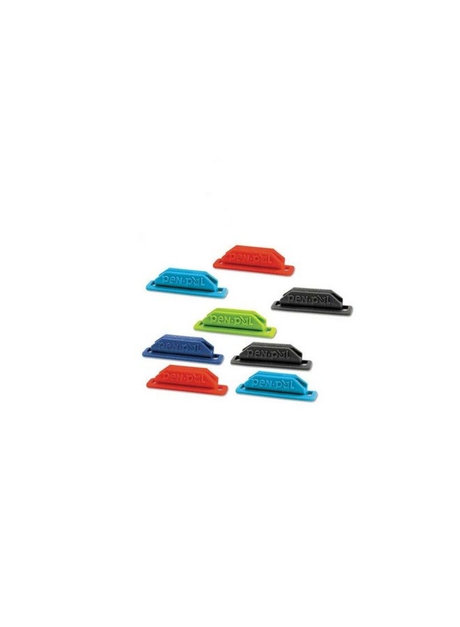 TOPS Penpal Rubber Pen/Pencil Holder, 5/8 X 2 5/8 X 5/8 Inches, Assorted , 8 Packs [Includes 8 Holders Only - Picture Show Assortment Of Colors]