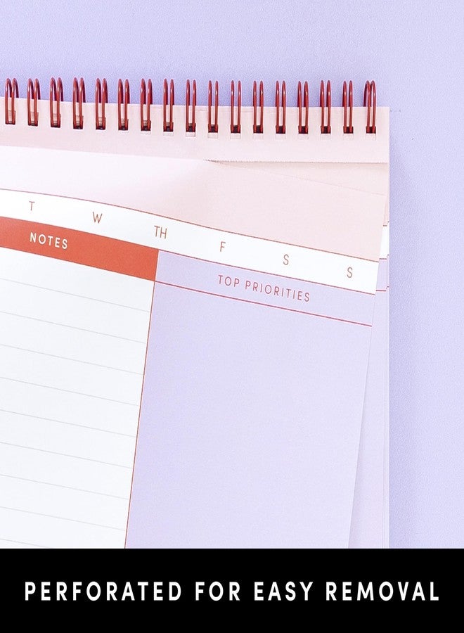 PAPERAGE To Do List Notepad, Daily To Do List Notebook, 60 Double-sided Tear-off Sheets, 1 Pack, 6.5" x 9.5", Undated Daily Planner Checklist for Office, School or Home (Pastel Rainbow Stripe) - Image 4