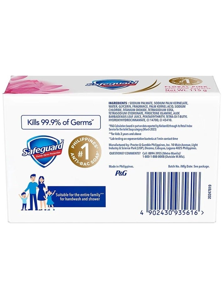 Safeguard Floral Pink With Aloe Extracts Soap 115g - Image 2