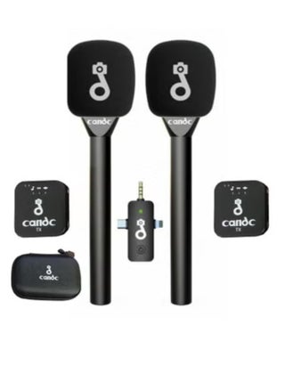 3-in-1 Wireless Lavalier Microphone System – Dual Clip-On Mics with 2 Transmitters & 1 Receiver – 8H Battery Life, Noise Reduction – Compatible with iPhone, Android, DSLR, Laptops – Ideal Mic Kit for Interviews, YouTube, TikTok, Podcasts & Live Streaming - pzsku/Z251F04CF6A18F3C6FA45Z/45/1751117106/0907bdb6-ed3b-4875-b0e3-86a0d17737f7