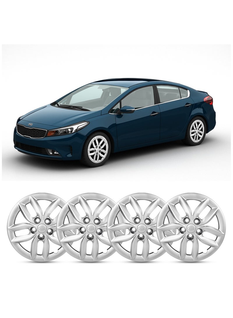 Agc 16 Inch Wheel Cover Set for Kia 2016–2017 – AGC KIA1901 Model, Durable ABS Snap-On Hub Caps, Silver Finish, Set of 4 Pieces,  - Image 3
