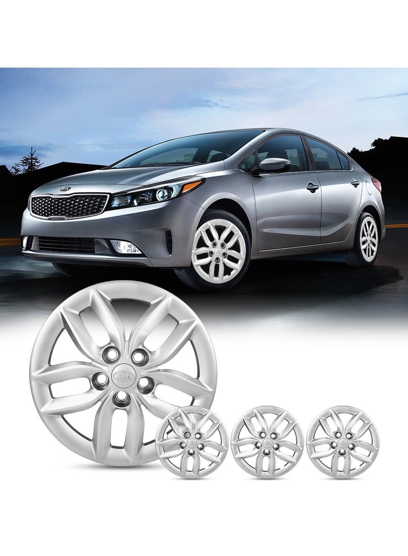 Agc 16 Inch Wheel Cover Set for Kia 2016–2017 – AGC KIA1901 Model, Durable ABS Snap-On Hub Caps, Silver Finish, Set of 4 Pieces,  - Image 2