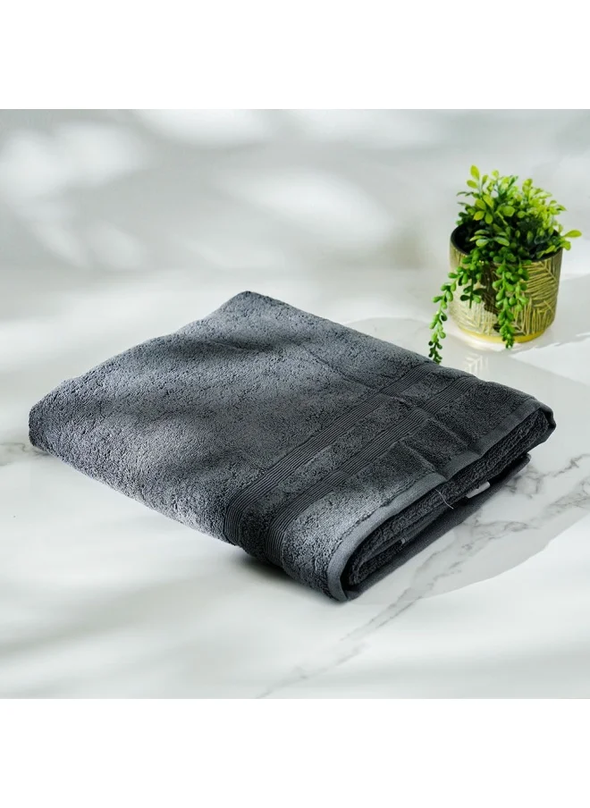 DANUBE HOME Ideal High Bulk Bath Sheet 90x150 Cm Charcoal Grey