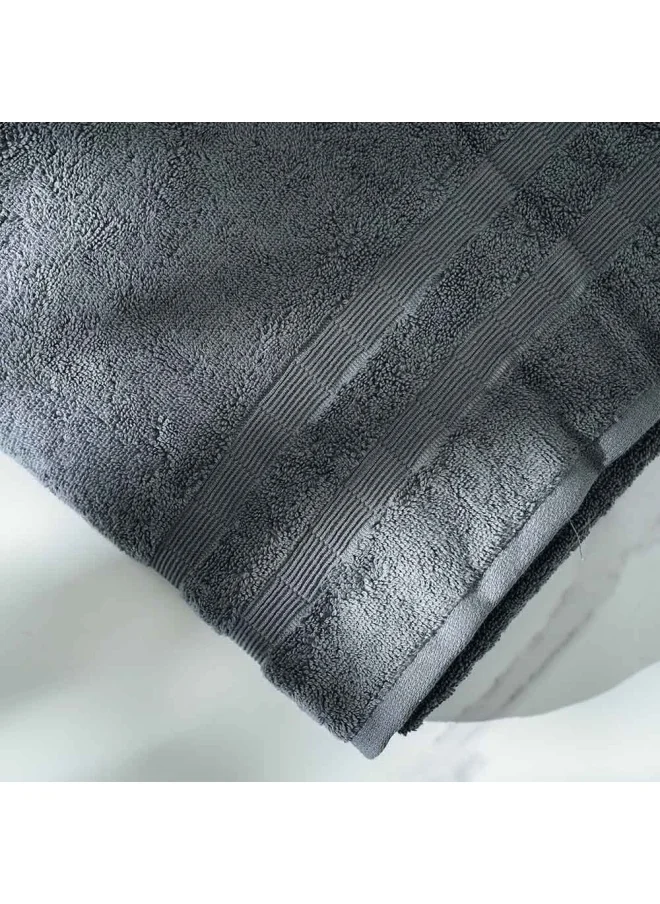 DANUBE HOME Ideal High Bulk Bath Sheet 90x150 Cm Charcoal Grey