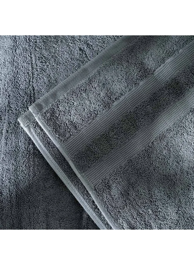 DANUBE HOME Ideal High Bulk Bath Sheet 90x150 Cm Charcoal Grey
