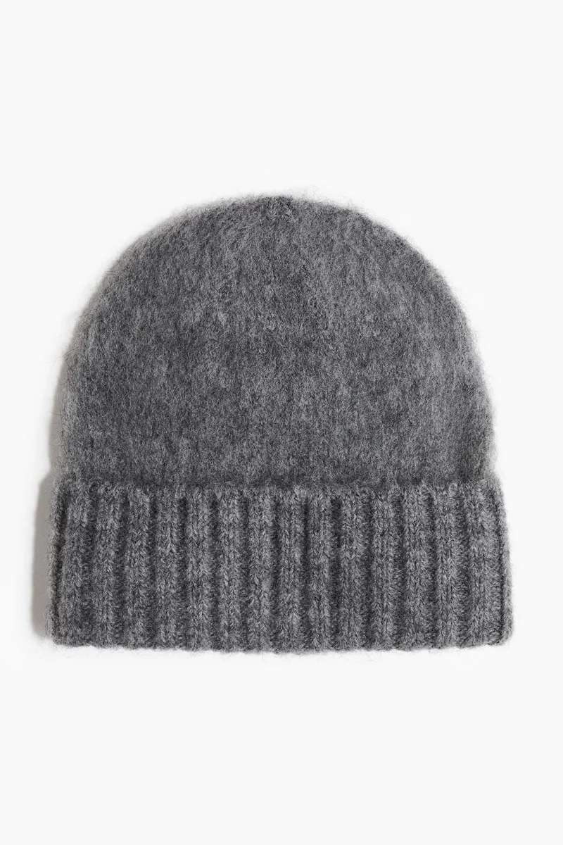 H&M Fuzzy wool-blend beanie