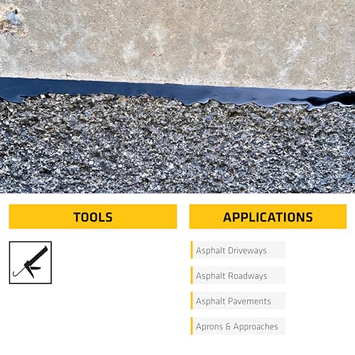 SIKA Sikaflex-410 Asphalt Sealant, Black, Self-Leveling Hybrid Sealant for Filling Cracks in Asphalt Driveways,Roadways and Pavements - 9 fl. oz. Cartridge,Fills Cracks up to 1.5 in. Wide(Pack of 12) - Image 5