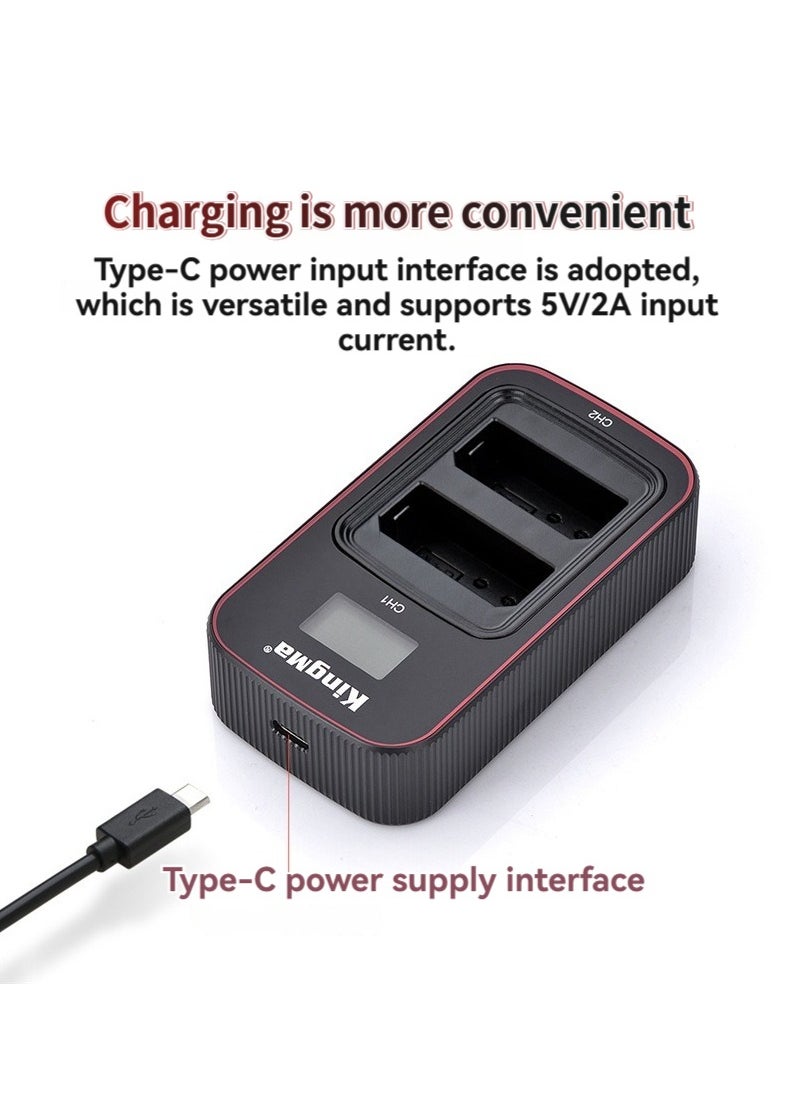 KingMa - Compatible with Canon EOS1200d 2000D 4000D DSLR camera battery charger - Image 1