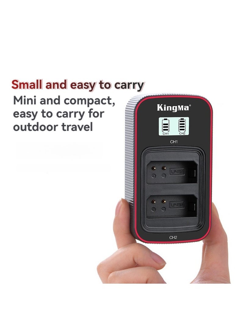 KingMa - Compatible with Canon EOS1200d 2000D 4000D DSLR camera battery charger - Image 1