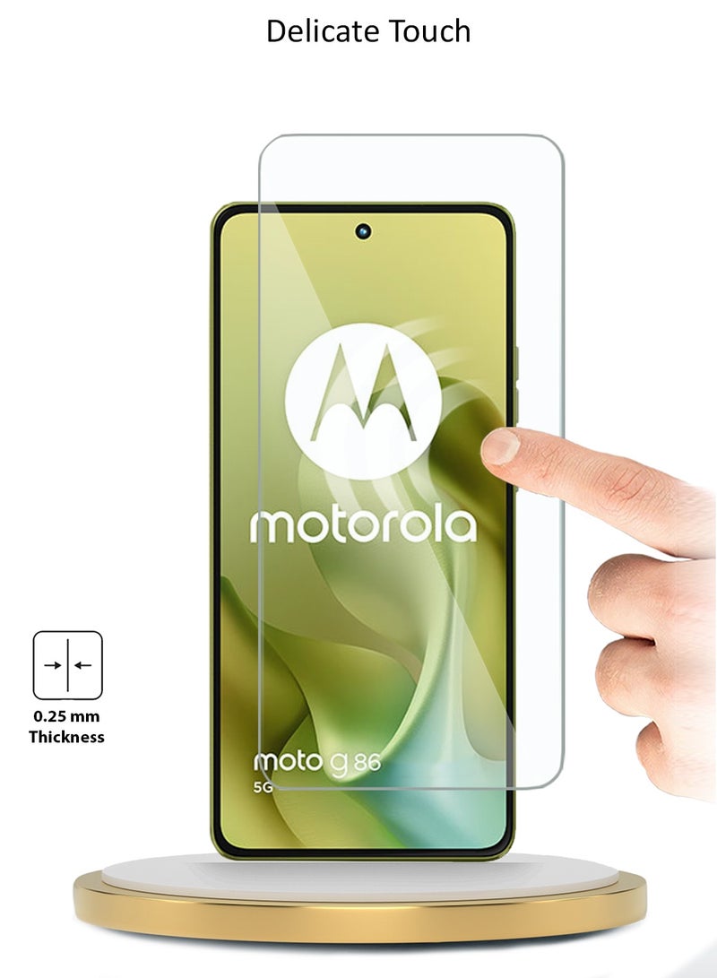 دبليو تيك حوProtect شاشة زجاجية مقواة 9H 2.5D لجهاز موتورولا موتو جي 86 5G 2025 من سلسلة ويتيك المتميزة بحواف منحنية (MSG9CN) - شفاف - Image 4