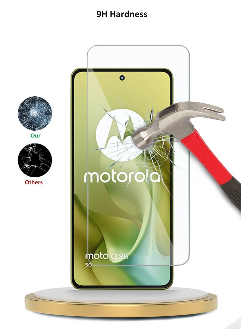 دبليو تيك حوProtect شاشة زجاجية مقواة 9H 2.5D لجهاز موتورولا موتو جي 86 5G 2025 من سلسلة ويتيك المتميزة بحواف منحنية (MSG9CN) - شفاف - Image 3