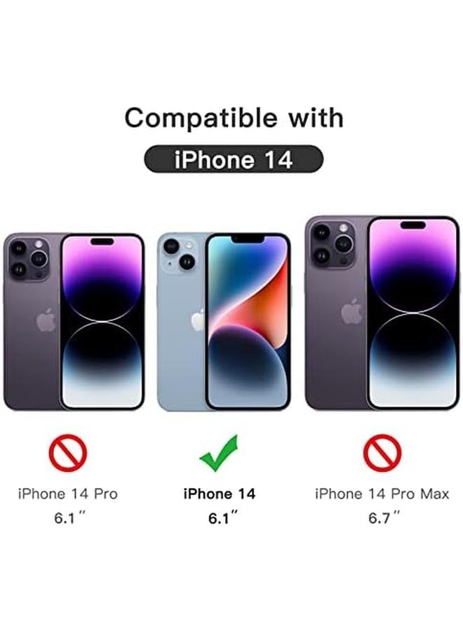 جي تيك واقي شاشة بتغطية كاملة لهاتف آيفون 14 مقاس 6.1 بوصة بحافة سوداء من الزجاج المقوى مع أداة تثبيت سهلة، عبوة من 3 قطع شفافة عالية الدقة - Image 3