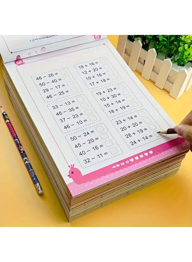 Math Facts Workbook Addition And Subtraction Practice Within 50 with Number Operations Color Coded Answers Learning Activity Book For Grade 1 4 Ages 6 10 Homeschool Classroom Christmas Gift - Image 3