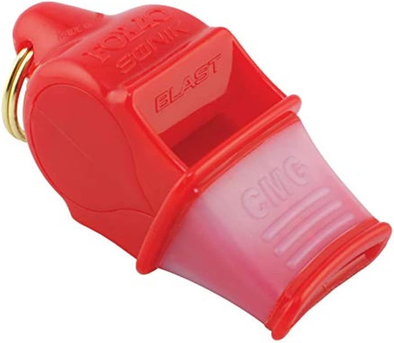 FOX40 Fox 40 Sonik Blast CMG Whistle with Lanyard Red - Image 1