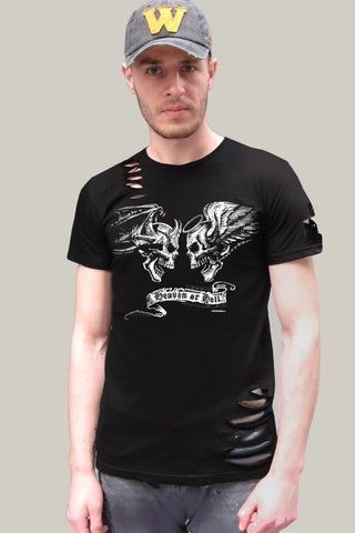 Angel Devil Black Short Sleeve Ripped T-Shirt - pzsku/Z251F7B32A6F50EFA66B2Z/45/_/1725790959/4f935df8-6a3f-460b-af3b-1f3be1096c0a
