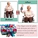 Heyshapeing Fidget Blanket for Adult Dementia Products for Elderly Alzheimers Dementia Activities for Seniors Fidget Wrist Cuff Sensory Bracelet for Seniors Dementia Gifts RedGrey - Image 4