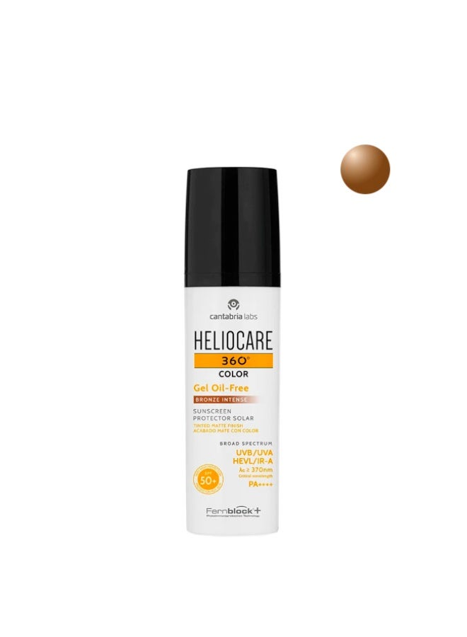 Heliocare 360º Color Gel Oil-Free SPF50+ Bronze Intense 50ml - Image 1