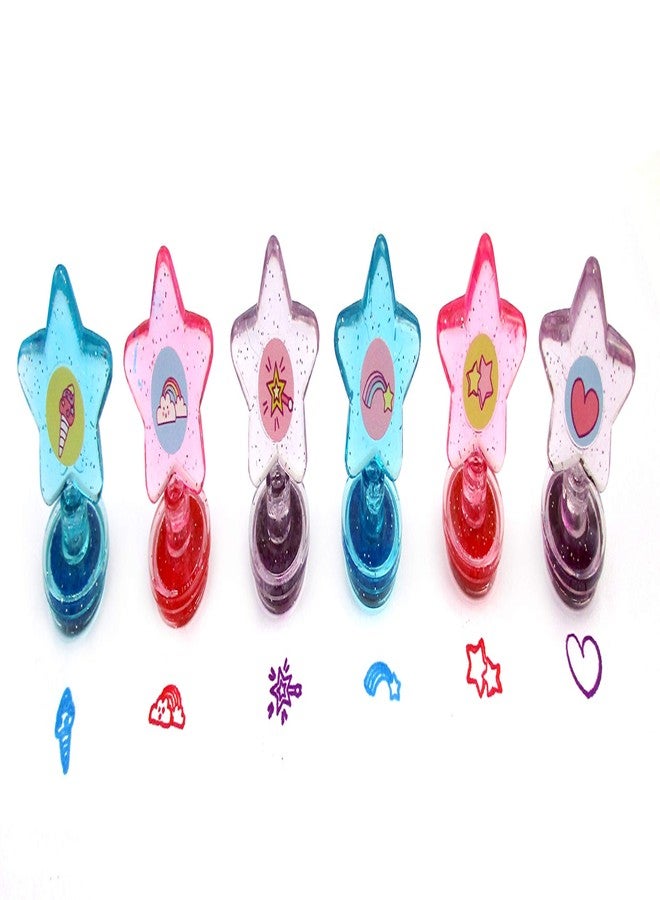 TINYMILLS 24 Pcs Unicorn Rainbow 2 in 1 Stacking Crayons with Stamp Topper, Kids Party Favors, Pinata Fillers for Girls Birthday Party, Goodie Bag Stuffers, Classroom Prizes Rewards - Image 5