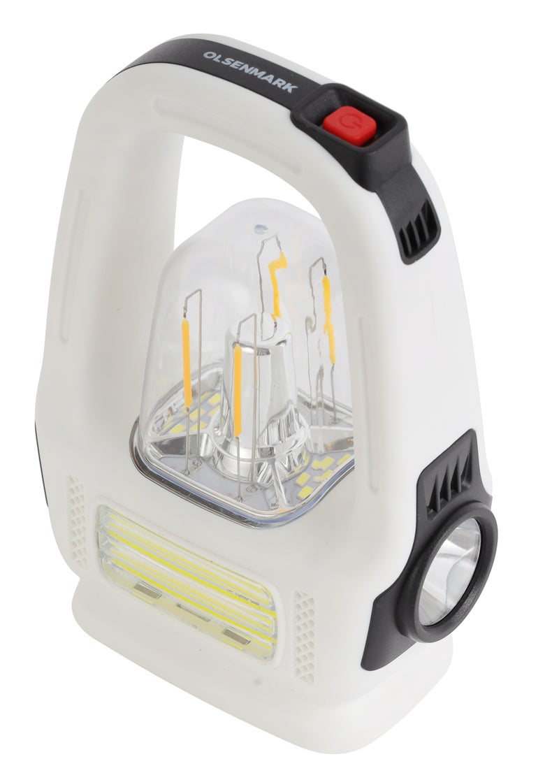 Olsenmark Olsenmark Rechargeable LED Tungsten Light with Solar- OME2841/ Long Operating Time 4 Hours, Multi-Functional Lighting, COB Technology, Portable and Light-Weight Design  - Image 3