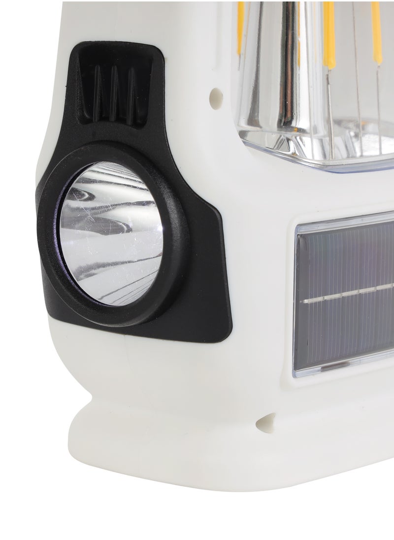 Olsenmark - Olsenmark Rechargeable LED Tungsten Light with Solar- OME2841/ Long Operating Time 4 Hours, Multi-Functional Lighting, COB Technology, Portable and Light-Weight Design - Image 1