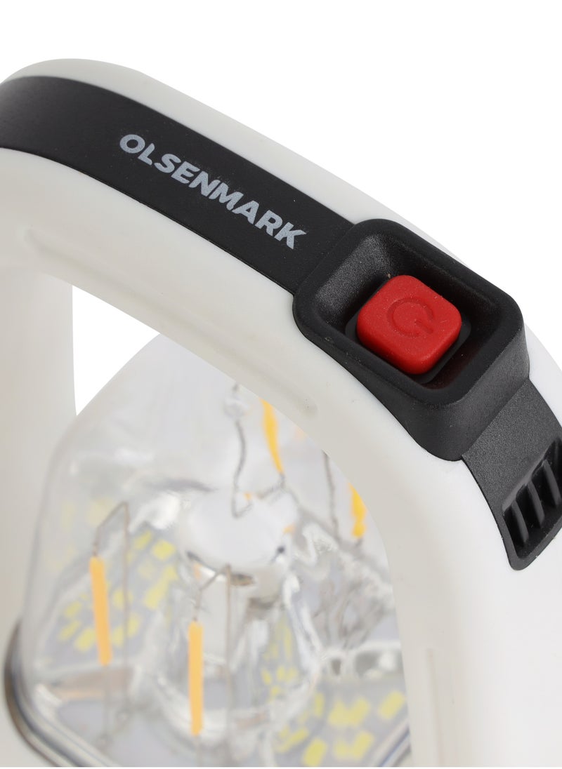 Olsenmark - Olsenmark Rechargeable LED Tungsten Light with Solar- OME2841/ Long Operating Time 4 Hours, Multi-Functional Lighting, COB Technology, Portable and Light-Weight Design - Image 1