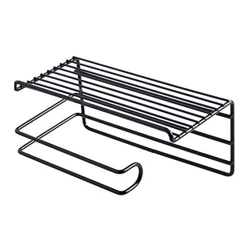 Killerzone Paper Towel Holders Wall Mounted Wrought Iron Free Punch Paper Roll Holder Bathroom Towel Household Rack for Bathroom Kitchen Garage Home Storage Hanger - Image 5